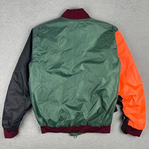 Reves Jacket Men Small Olive Green Colorblock Bomber Paris Flight Air Kool KIY 1 - Picture 2 of 9